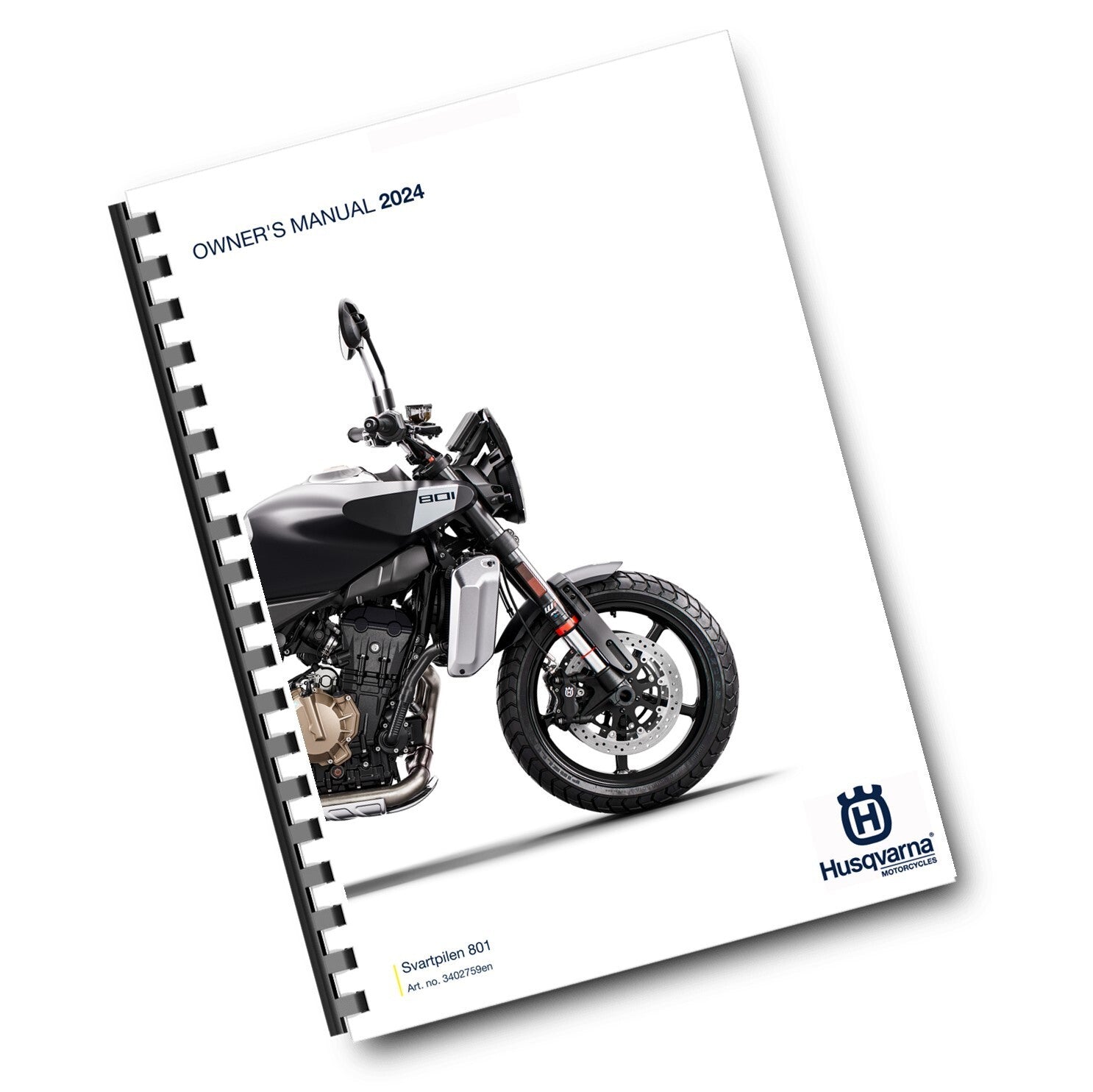 HUSQVARNA 2024 OWNERS MANUAL - SVARTPILEN 801 EU - REPRINTED