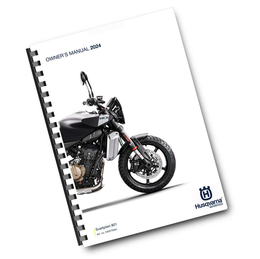 HUSQVARNA 2024 OWNERS MANUAL - SVARTPILEN 801 EU - REPRINTED