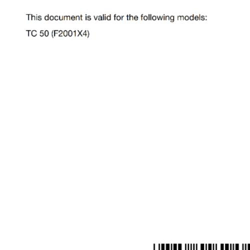 HUSQVARNA 2024 OWNERS MANUAL - TC 50 - REPRINTED