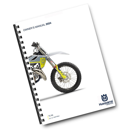 HUSQVARNA 2024 OWNERS MANUAL - TC 85 19/16 17/14 - REPRINTED