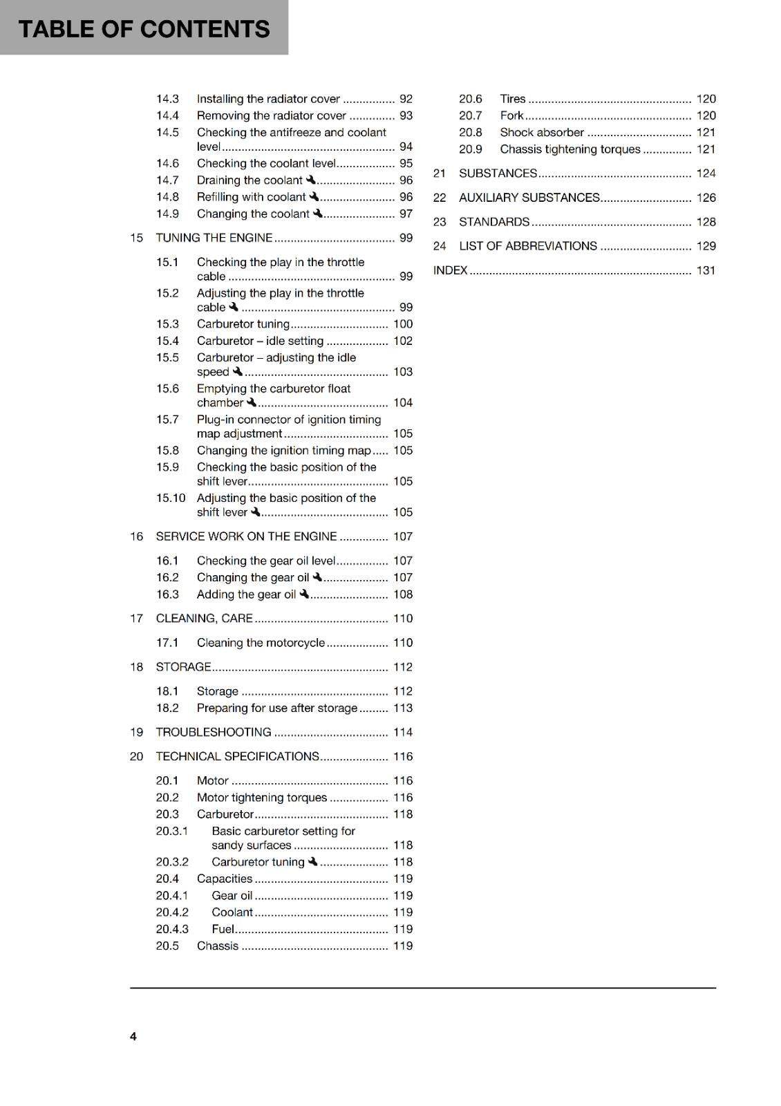 HUSQVARNA 2024 OWNERS MANUAL - TC 85 19/16 17/14 - REPRINTED