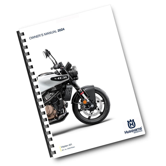 HUSQVARNA 2024 OWNERS MANUAL - VITPILEN 401 EU JP UK ASEAN CN PH TW - REPRINTED