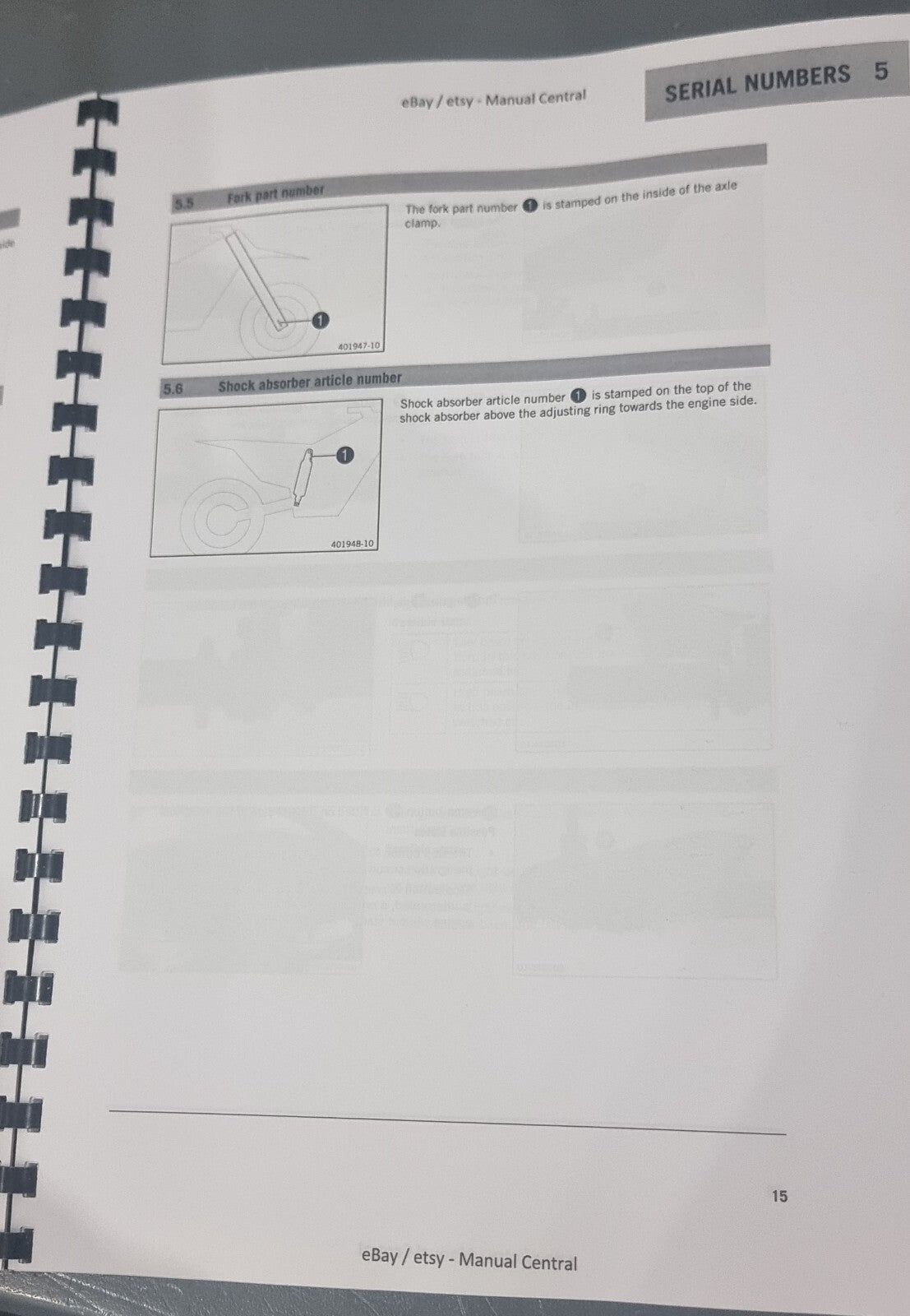 KTM 2023 OWNERS MANUAL - 250 300 EXC SIX DAYS XC-W ERZBERGRODEO - REPRINTED