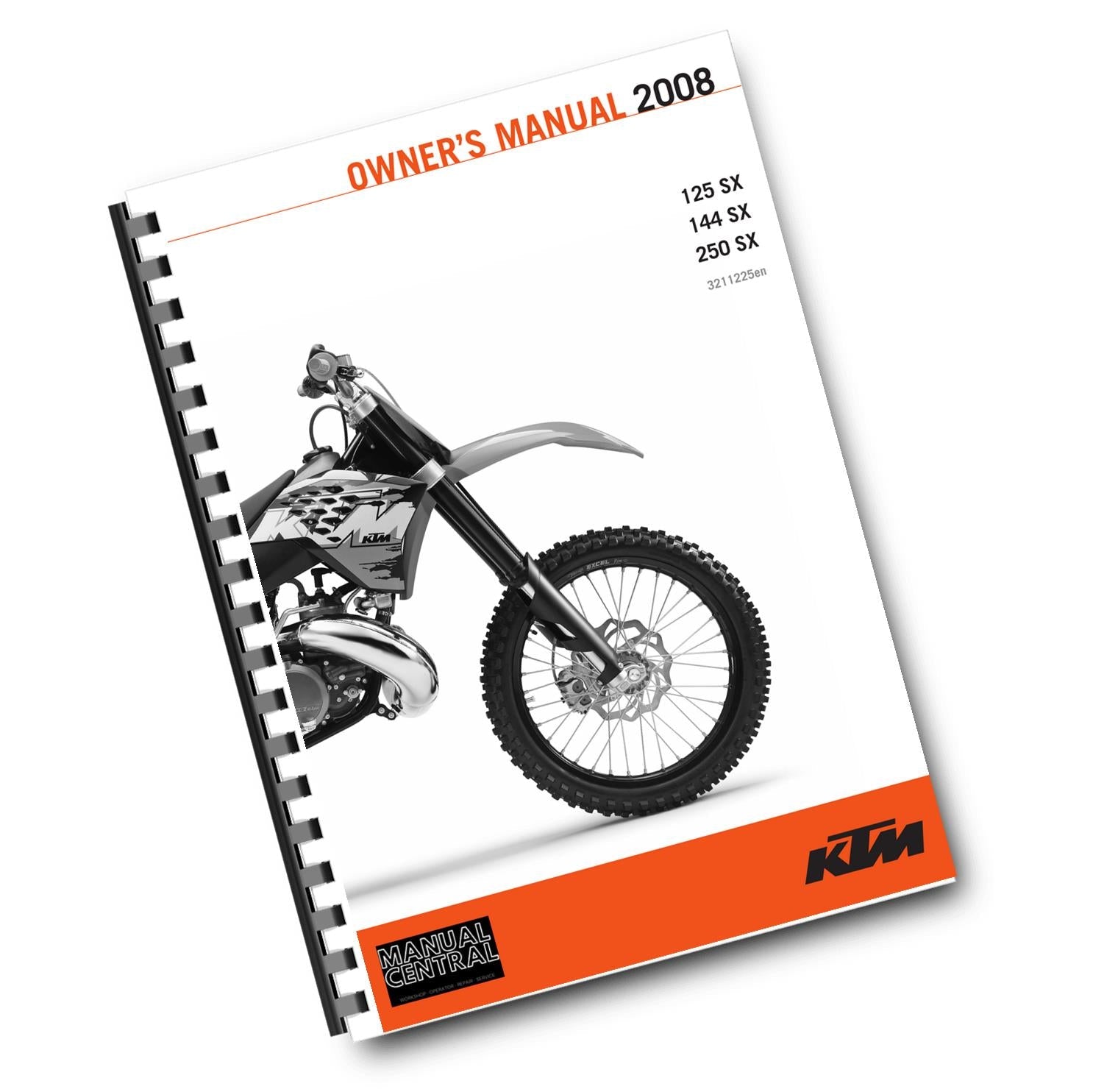 KTM 2008 - 125 144 250 SX - OWNERS MANUAL REPRINTED