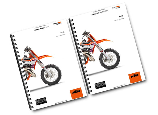 2025 WORKSHOP & OWNERS 2 MANUAL SET - KTM 65 SX