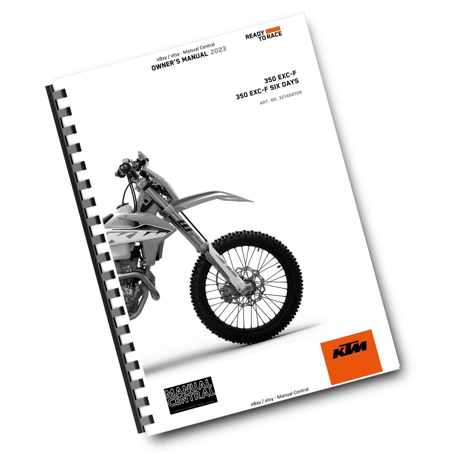 KTM 2023 OWNERS MANUAL - 350 EXC-F SIX DAYS - REPRINTED