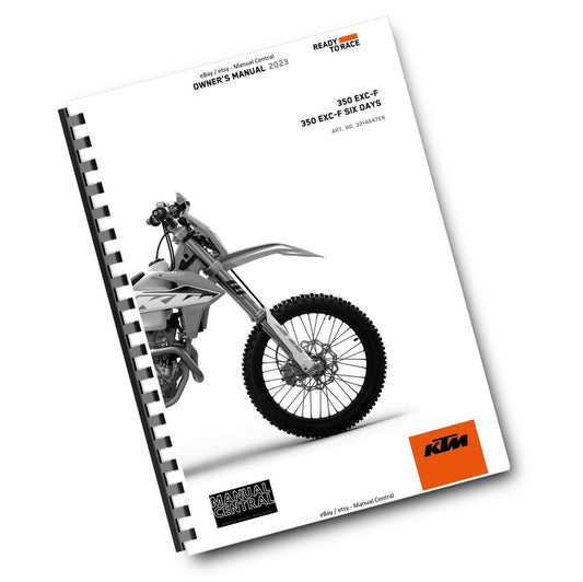 KTM 2023 OWNERS MANUAL - 350 EXC-F SIX DAYS - REPRINTED
