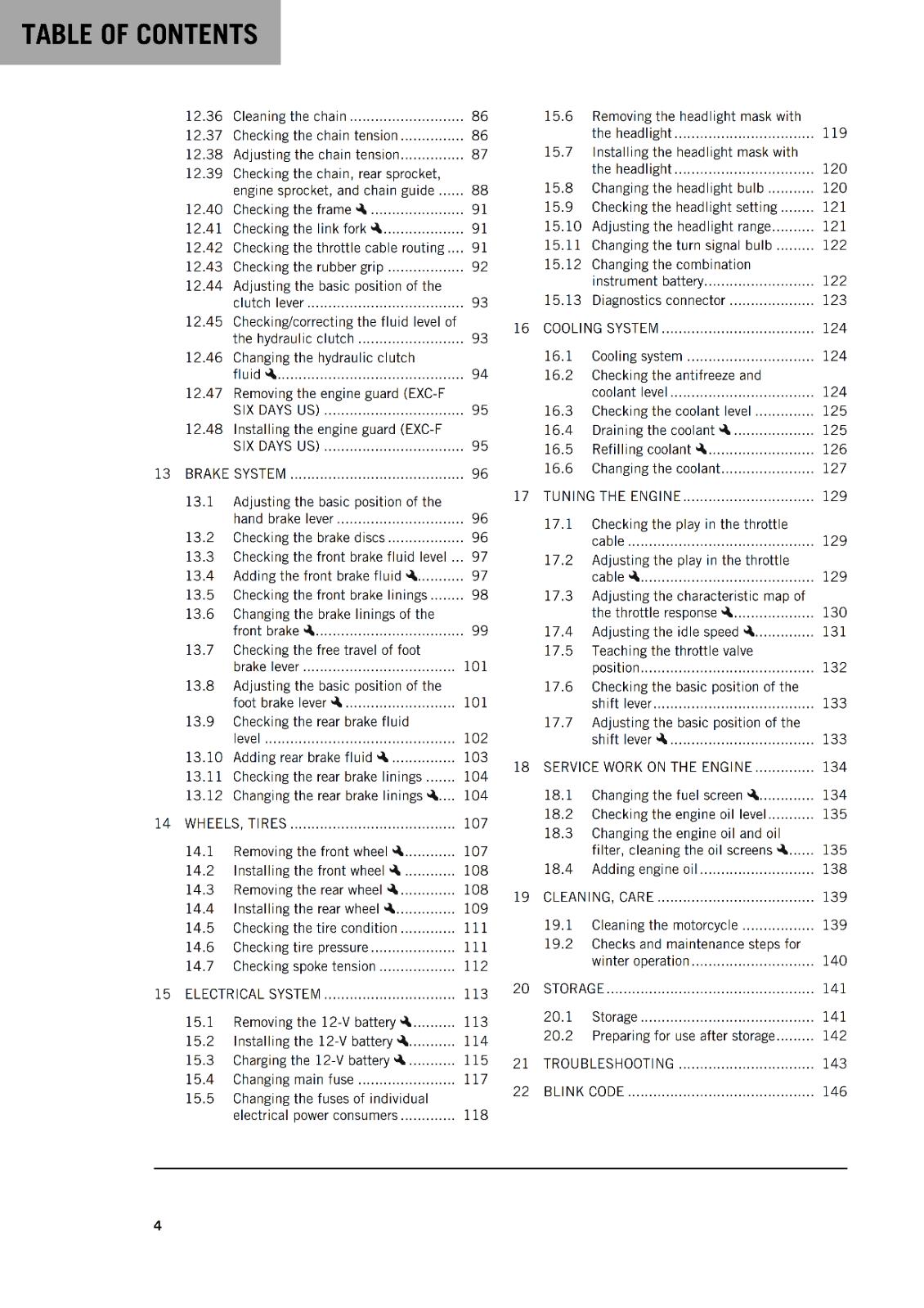 KTM 2023 OWNERS MANUAL - 500 EXC-F SIX DAYS - REPRINTED