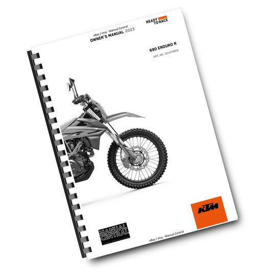 KTM 2023 OWNERS MANUAL - 690 ENDURO R US EDITION - REPRINTED