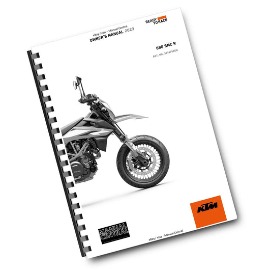 KTM 2023 OWNERS MANUAL - 690 SMC R US EDITION - REPRINTED