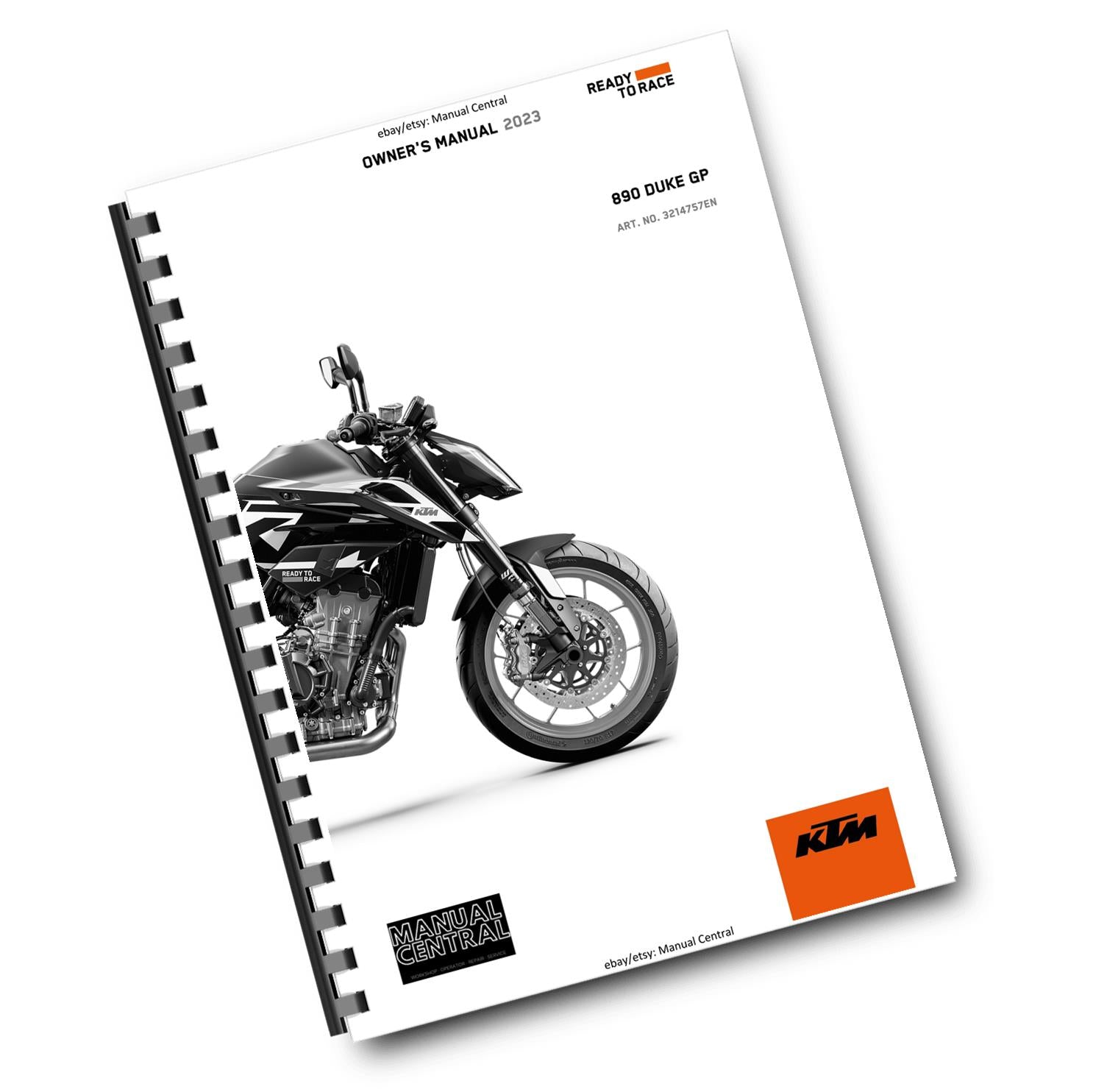 KTM 2023 OWNERS MANUAL - 890 DUKE GP - REPRINTED