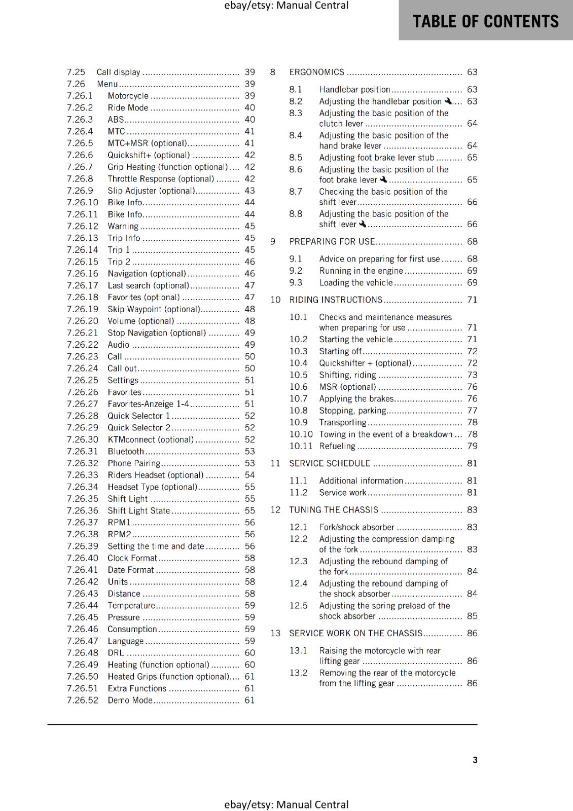 KTM 2023 OWNERS MANUAL - 890 SMT EU EDITION - REPRINTED