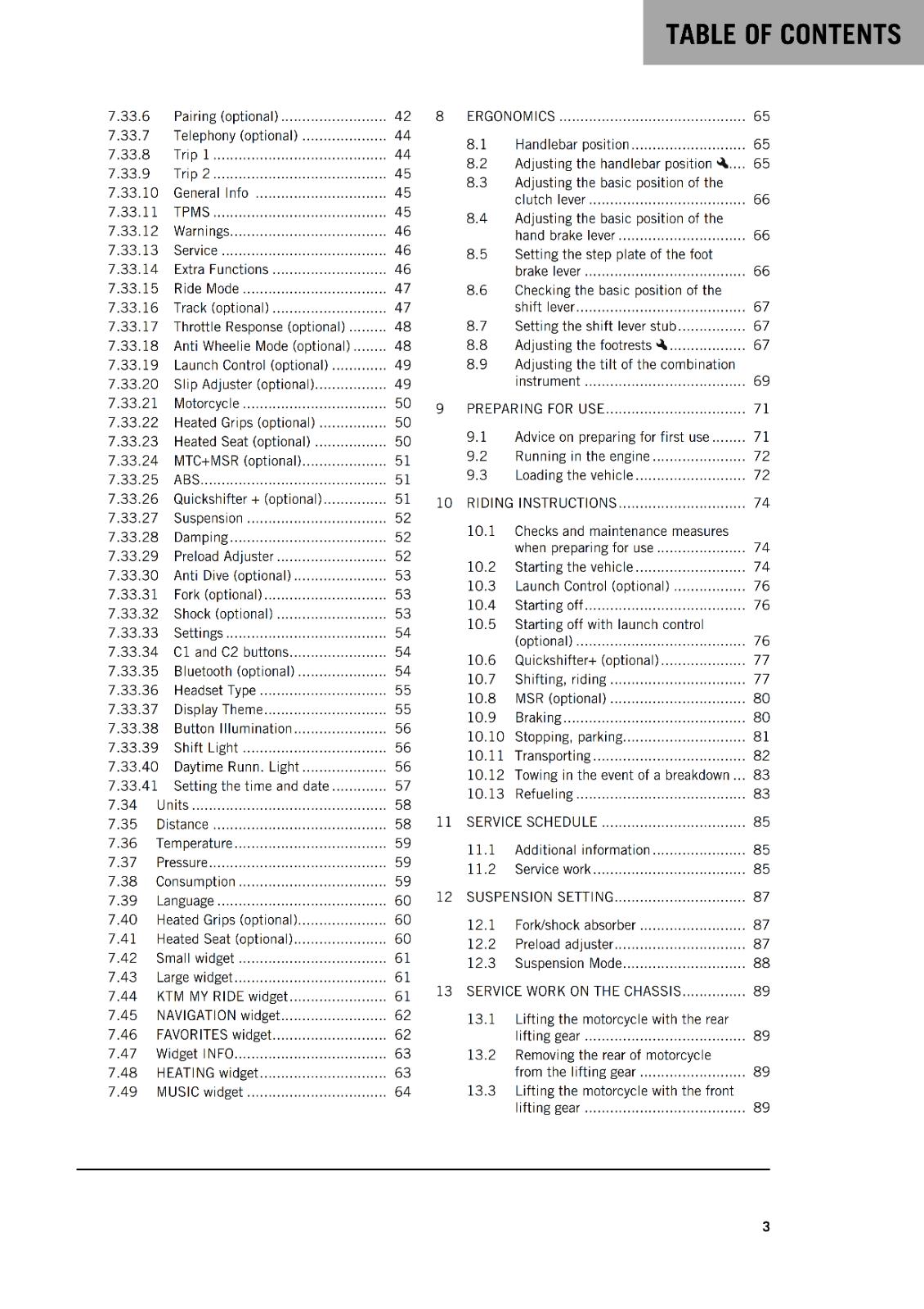 KTM 2023 OWNERS MANUAL - 1290 SUPER DUKE R EVO - REPRINTED