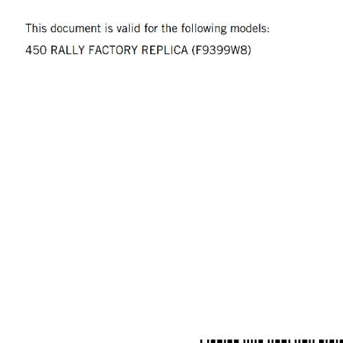 KTM 2023 OWNERS MANUAL - 450 RALLY FACTORY REPLICA - + WIRING DIAGRAMS + SERVICE