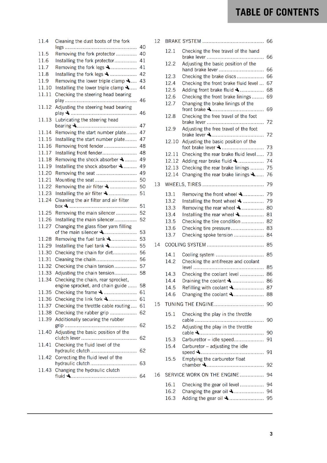 KTM 2022 OWNERS MANUAL - 65 SX - REPRINTED