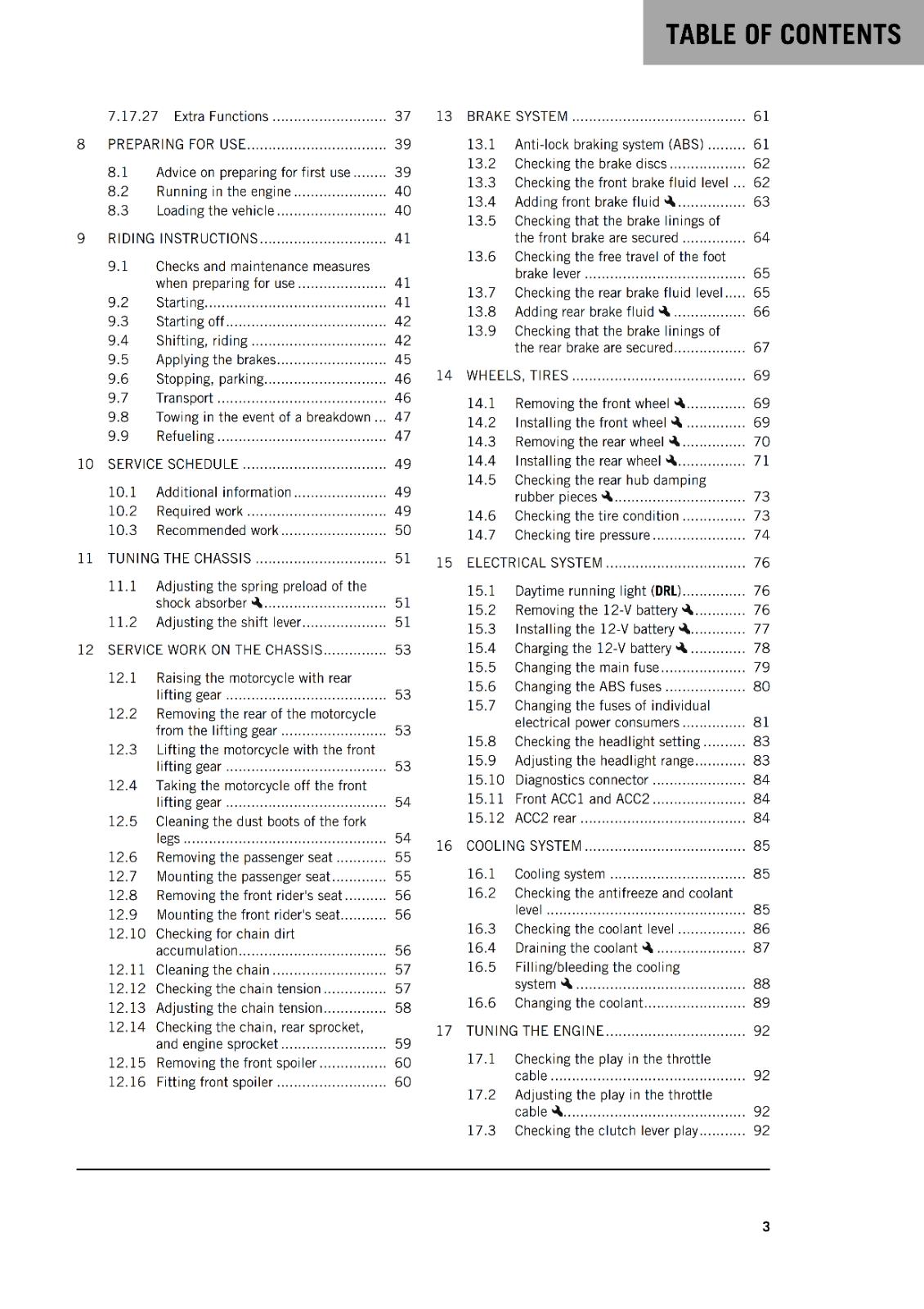 KTM 2022 OWNERS MANUAL - 125 DUKE - EU JP UK - REPRINTED