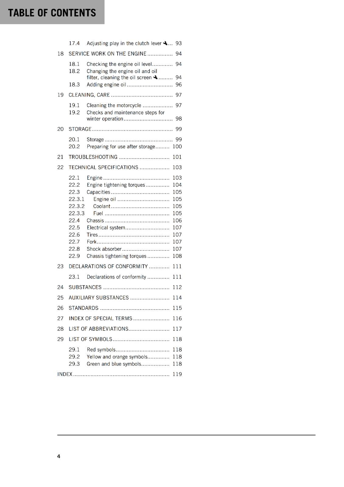 KTM 2022 OWNERS MANUAL - 125 DUKE - EU JP UK - REPRINTED