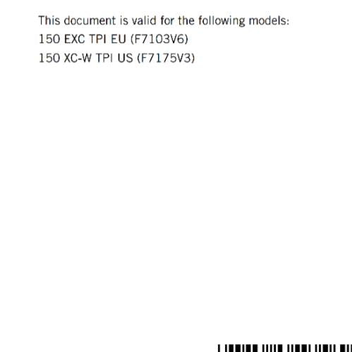 KTM 2022 OWNERS MANUAL - 150 EXC XC-W TPI - REPRINTED