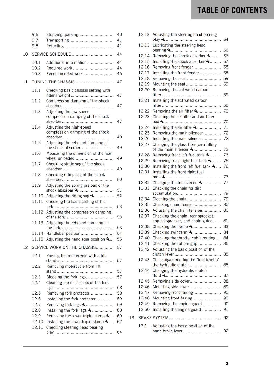 KTM 2022 OWNERS MANUAL - 450 RALLY FACTORY REPLICA + WIRING DIAGRAMS & SERVICE