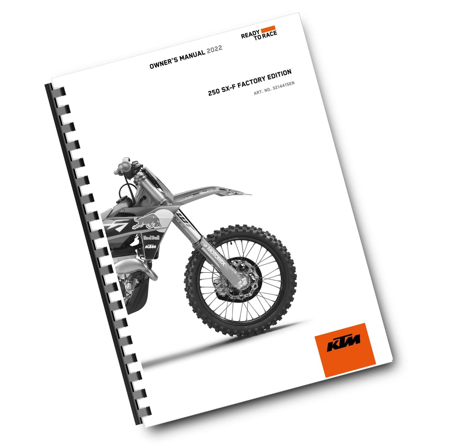 KTM 2022 OWNERS MANUAL - 250 SX-F FACTORY EDITION - REPRINTED
