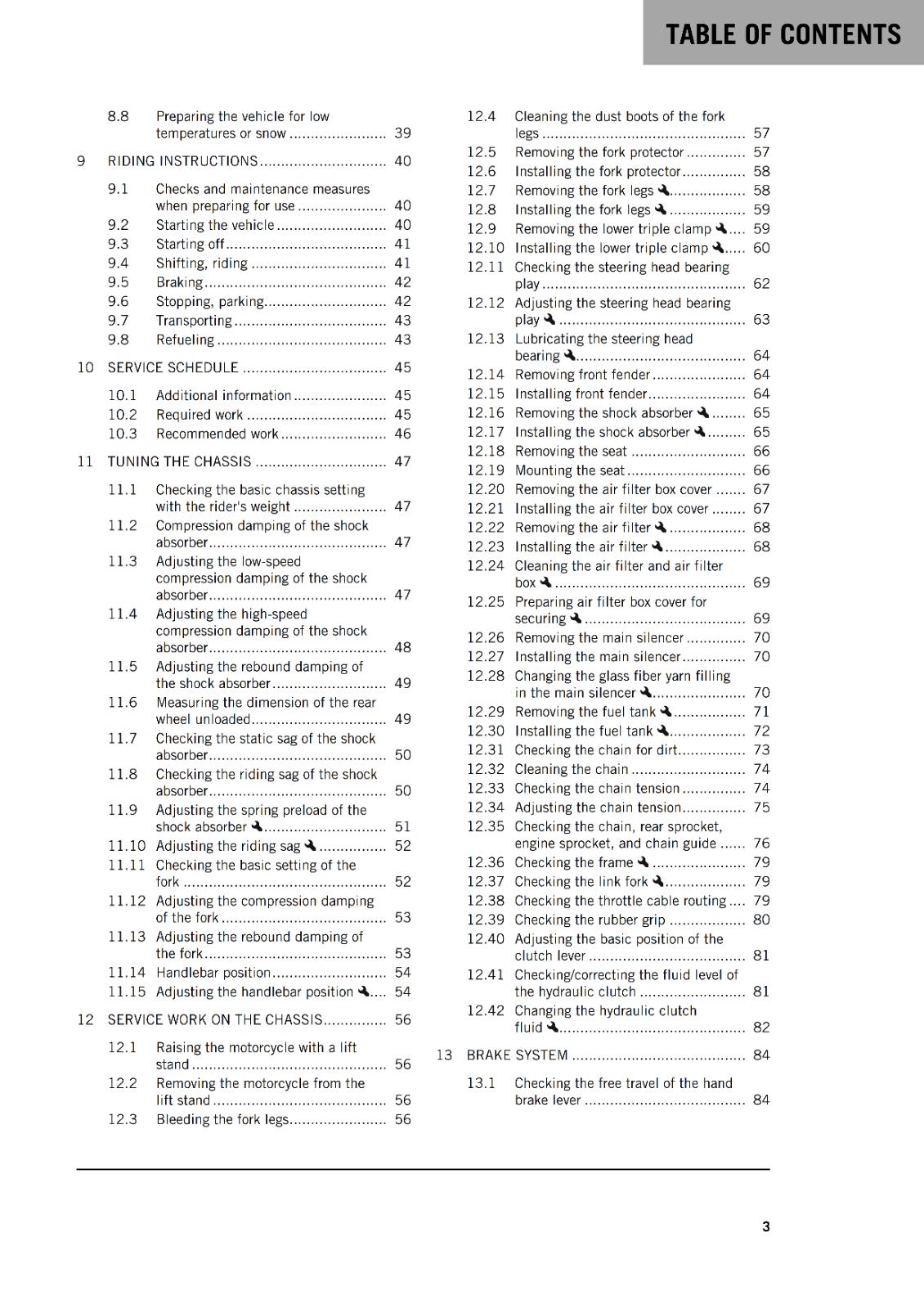 KTM 2022 OWNERS MANUAL - 300 EXC - REPRINTED