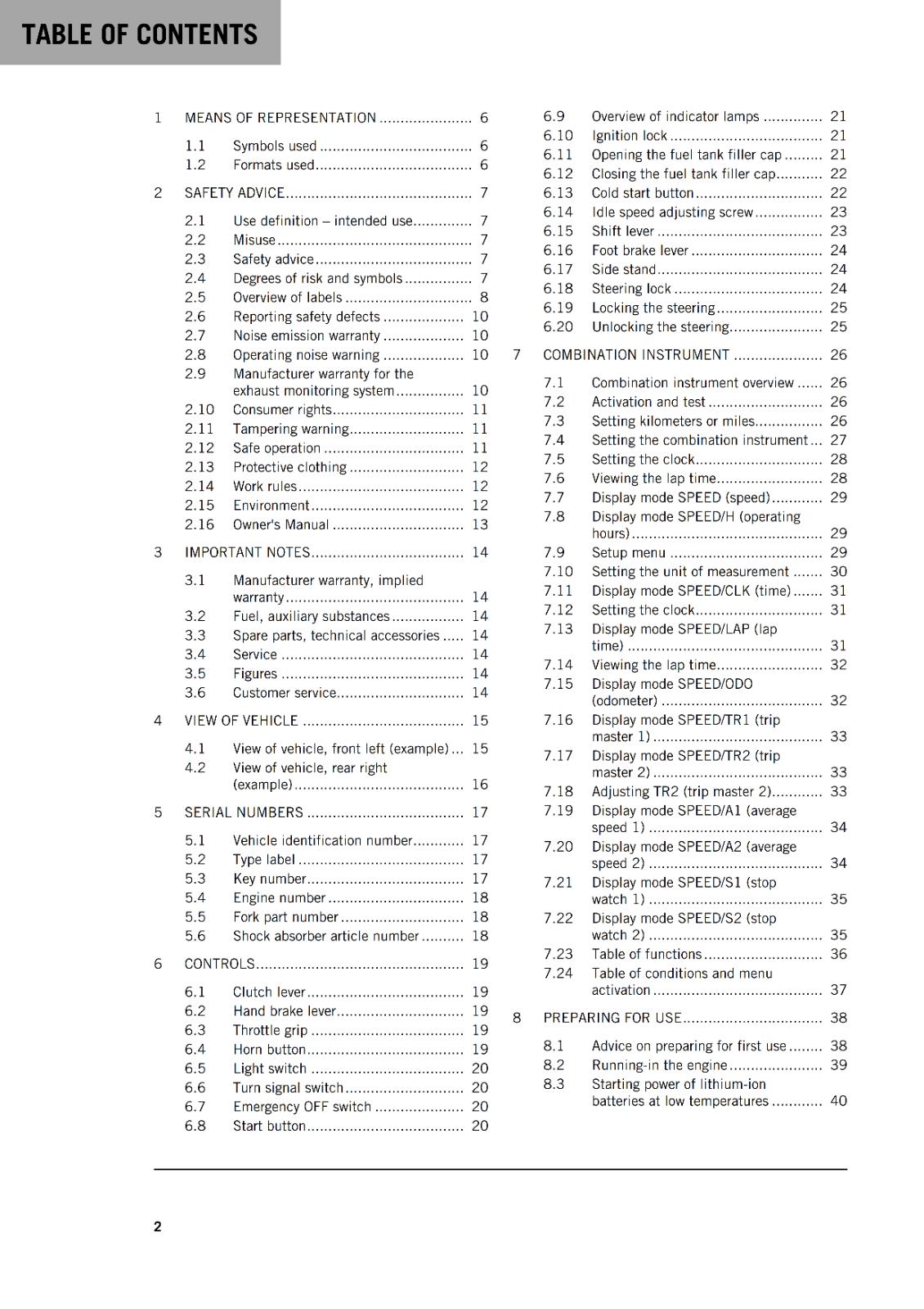 KTM 2022 OWNERS MANUAL - 300 EXC-F - REPRINTED