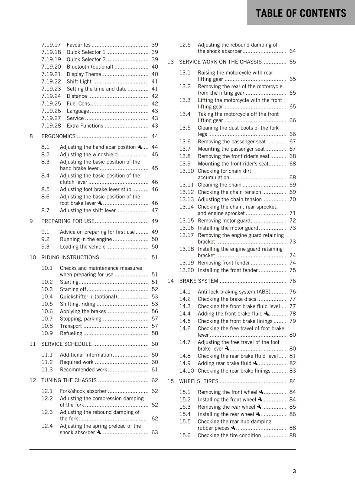 KTM 2022 OWNERS MANUAL -390 ADVENTURE US EDITION - REPRINTED