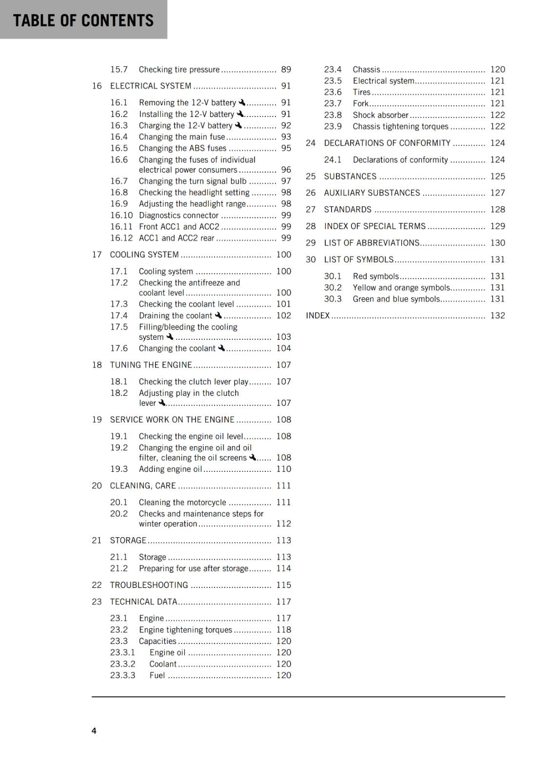 KTM 2022 OWNERS MANUAL -390 ADVENTURE US EDITION - REPRINTED