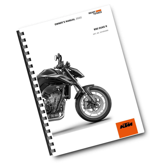 KTM 2022 OWNERS MANUAL - 890 DUKE R EU ASEAN CN - REPRINTED