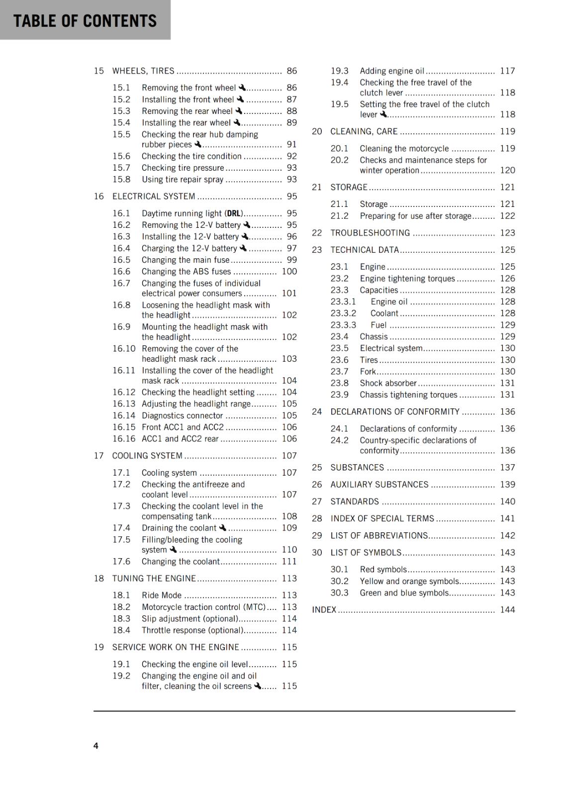 KTM 2022 OWNERS MANUAL - 890 DUKE R EU ASEAN CN - REPRINTED