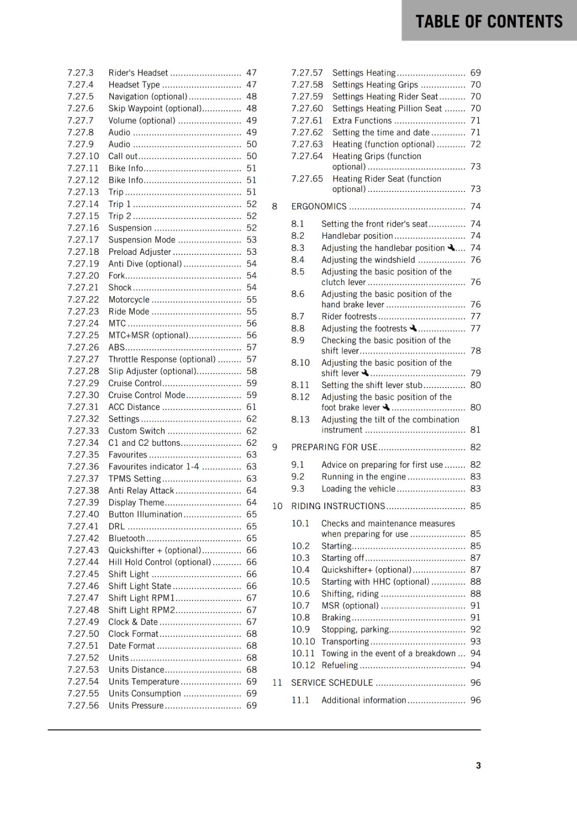 KTM 2022 OWNERS MANUAL - 1290 SUPER ADVENTURE S EU CN JP - REPRINTED