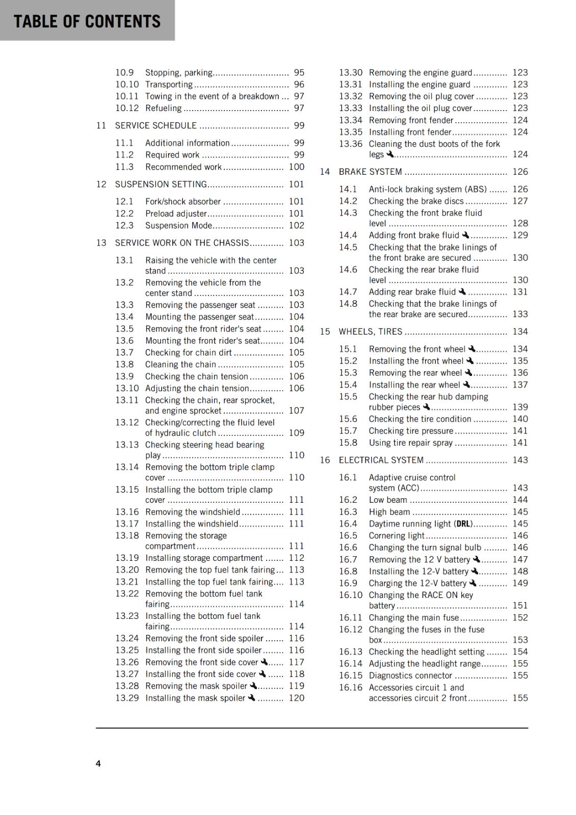 KTM 2022 OWNERS MANUAL - 1290 SUPER ADVENTURE S US - REPRINTED