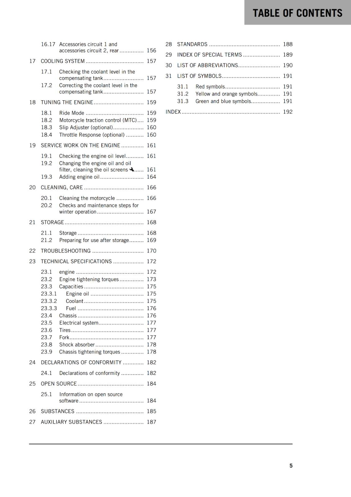 KTM 2022 OWNERS MANUAL - 1290 SUPER ADVENTURE S US - REPRINTED