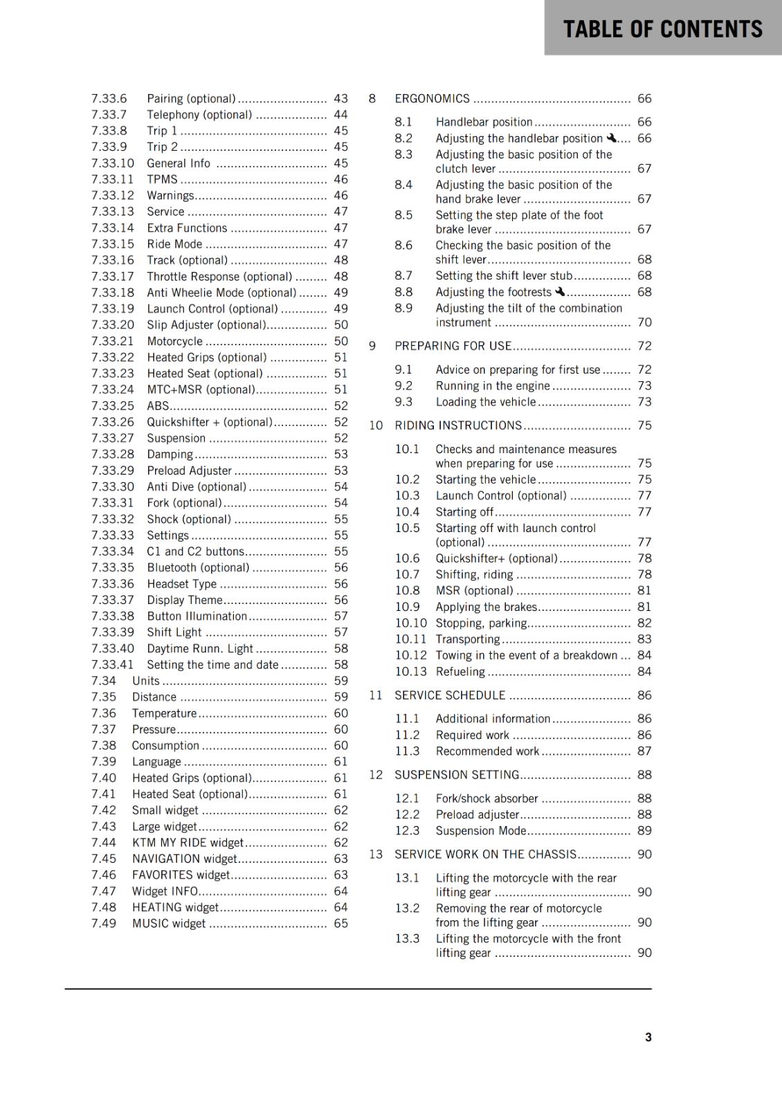 KTM 2022 OWNERS MANUAL - 1290 SUPER DUKE R EVO EU JP - REPRINTED