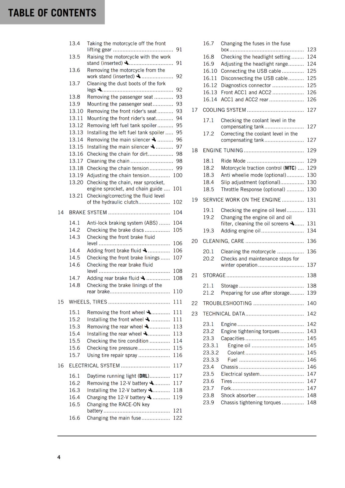 KTM 2022 OWNERS MANUAL - 1290 SUPER DUKE R EVO EU JP - REPRINTED
