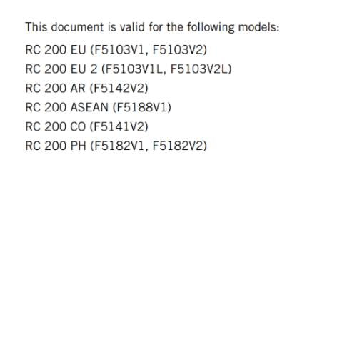 KTM 2022 OWNERS MANUAL - RC 200 - REPRINTED
