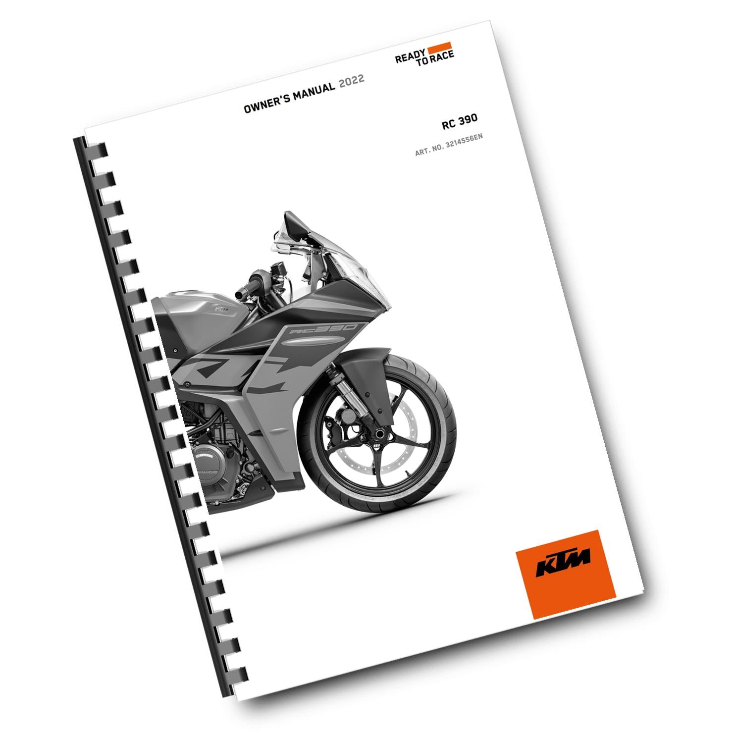 KTM 2022 OWNERS MANUAL - RC 390 - REPRINTED