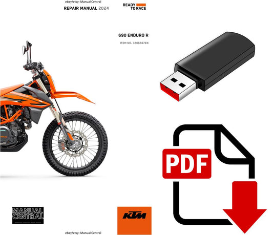 USB - KTM 2024 - 690 ENDURO R EU EDITION - REPAIR SERVICE WORKSHOP