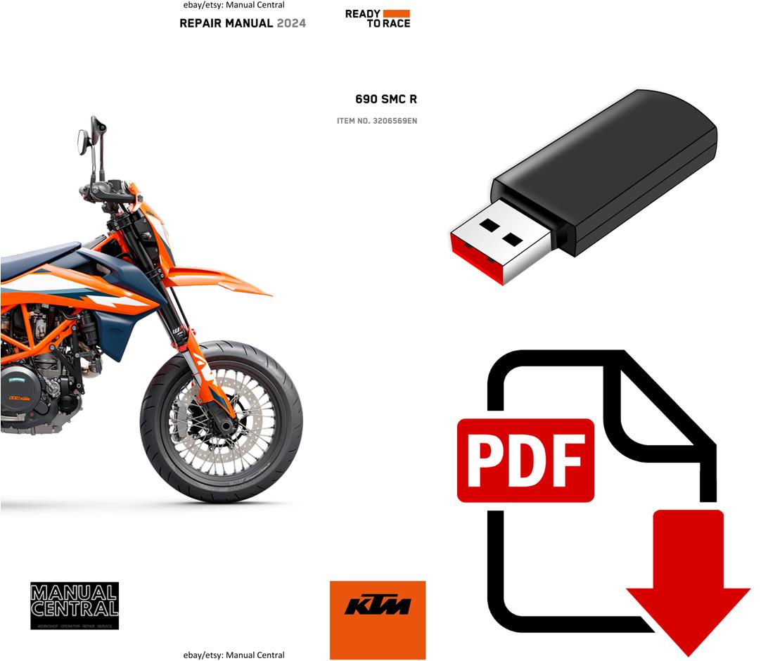 USB - KTM 2024 - 690 SMC R EU EDITION - REPAIR SERVICE WORKSHOP