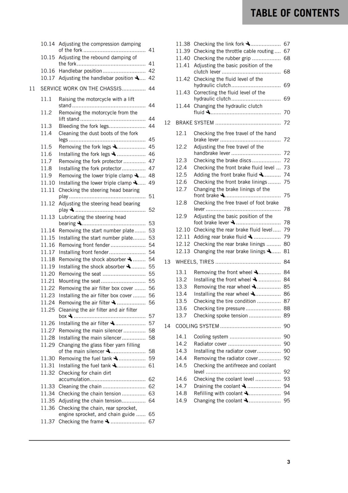 KTM 2021 OWNERS MANUAL - 85 SX - REPRINTED