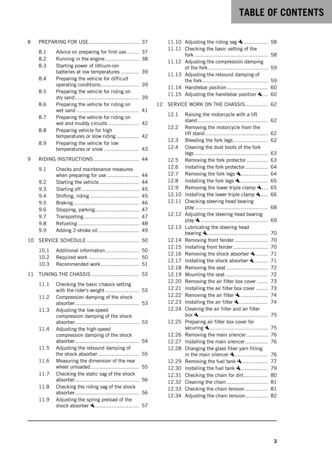 KTM 2021 OWNERS MANUAL - 150 ECX TPI - 150 XC-W TPI  - REPRINTED