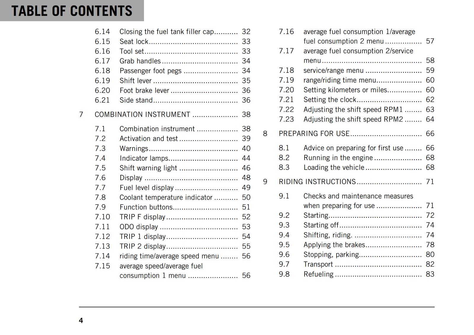 KTM 2021 OWNERS MANUAL - 200 DUKE EU EDITION - REPRINTED
