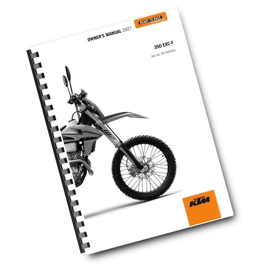 KTM 2021 OWNERS MANUAL - 300 EXC-F