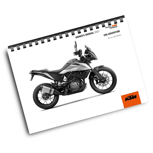KTM 2021 OWNERS MANUAL - 390 ADVENTURE - REPRINTED