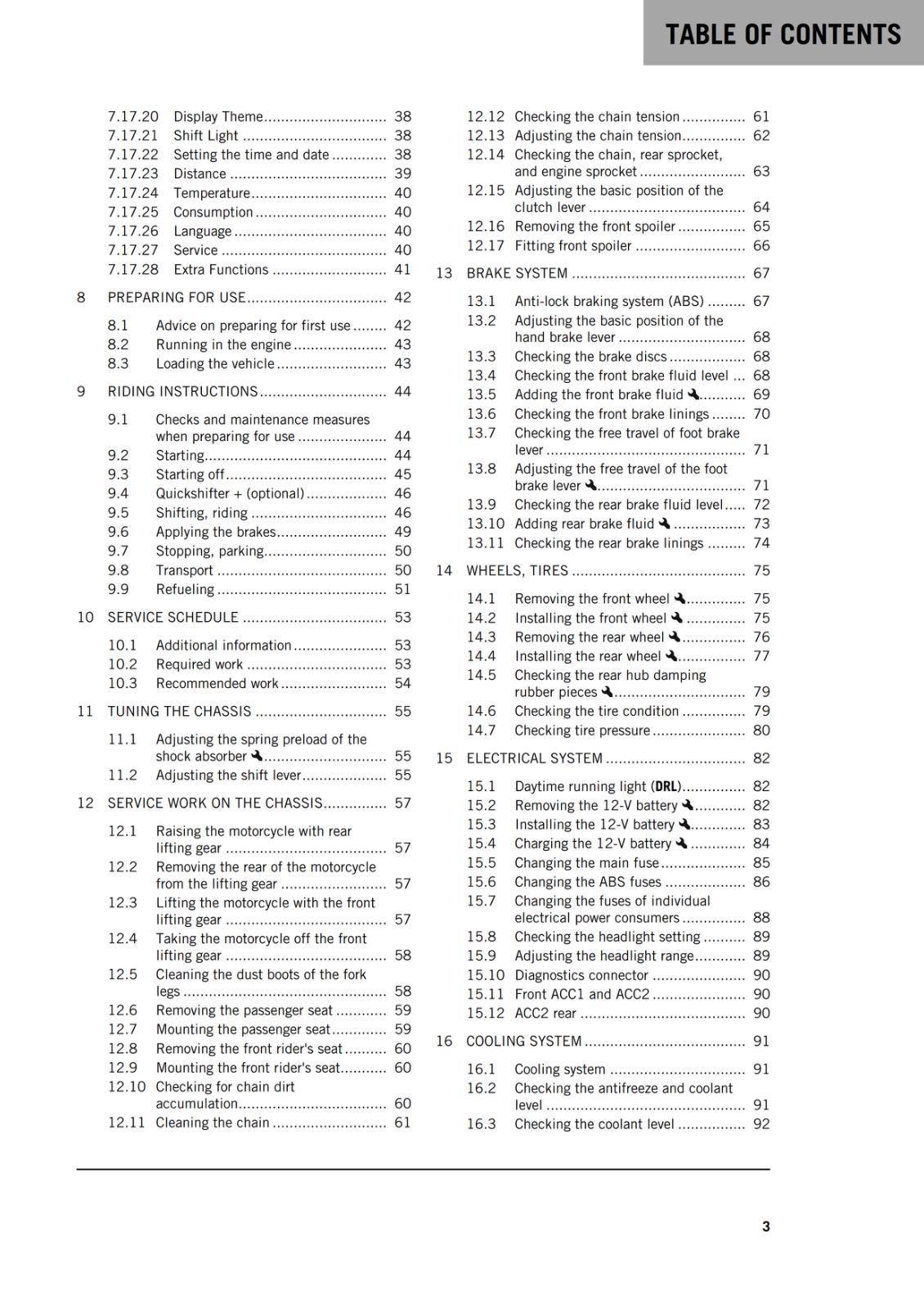 KTM 2021 OWNERS MANUAL - 390 DUKE US