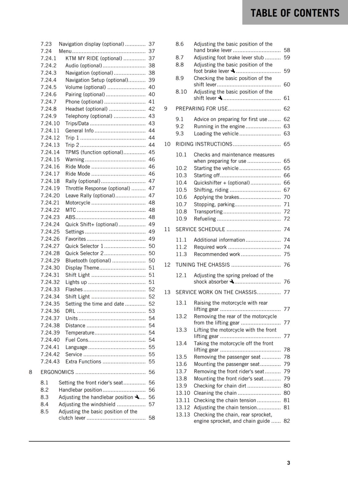 KTM 2021 OWNERS MANUAL - 790 ADVENTURE