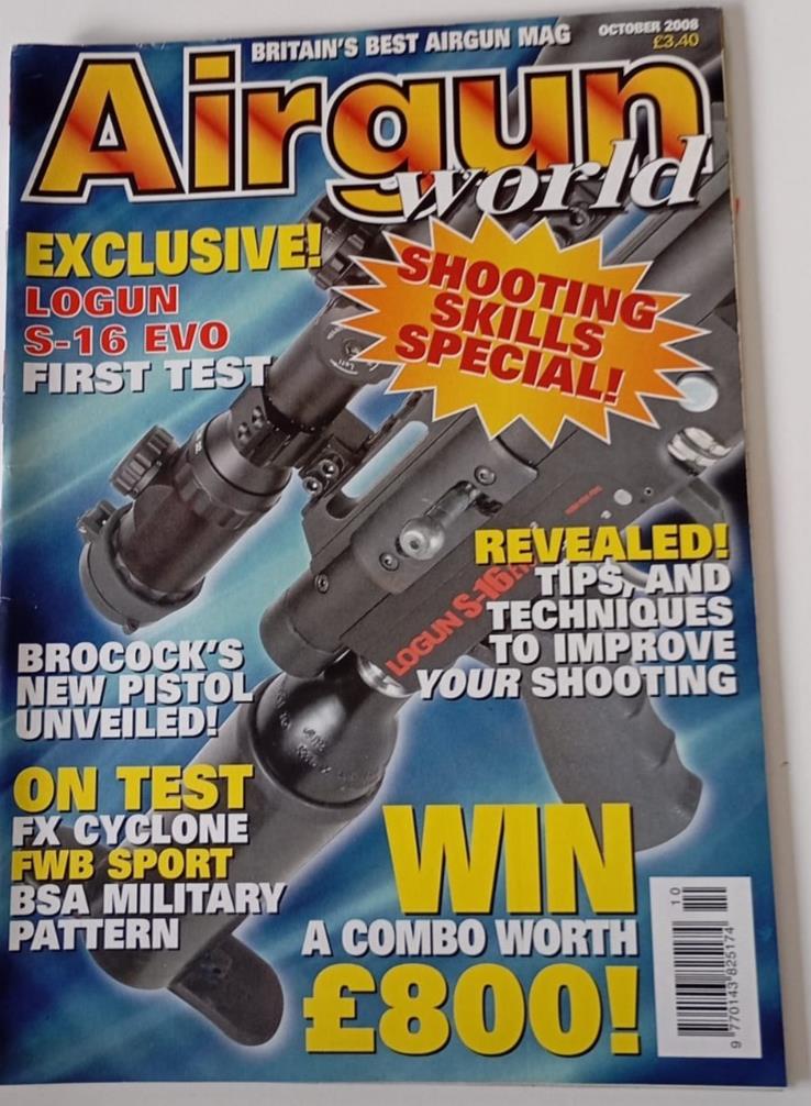 AIR GUN WORLD - OCTOBER 2008 - EXCELLENT CONDITION
