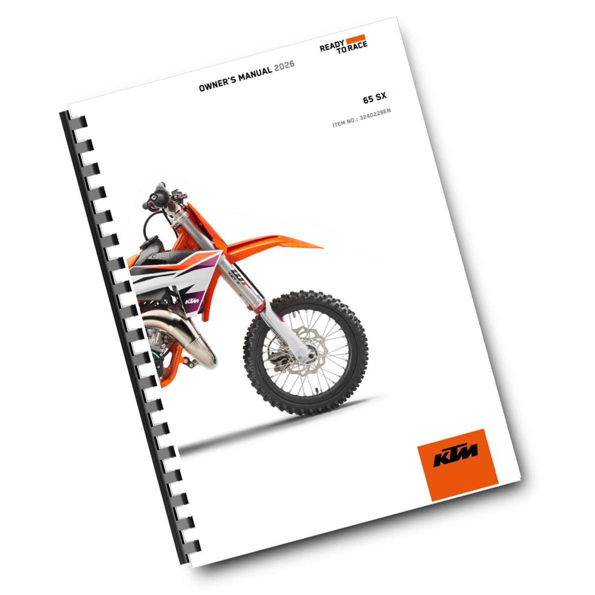 KTM 2026 - 65 SX - OWNERS MANUAL USER GUIDE