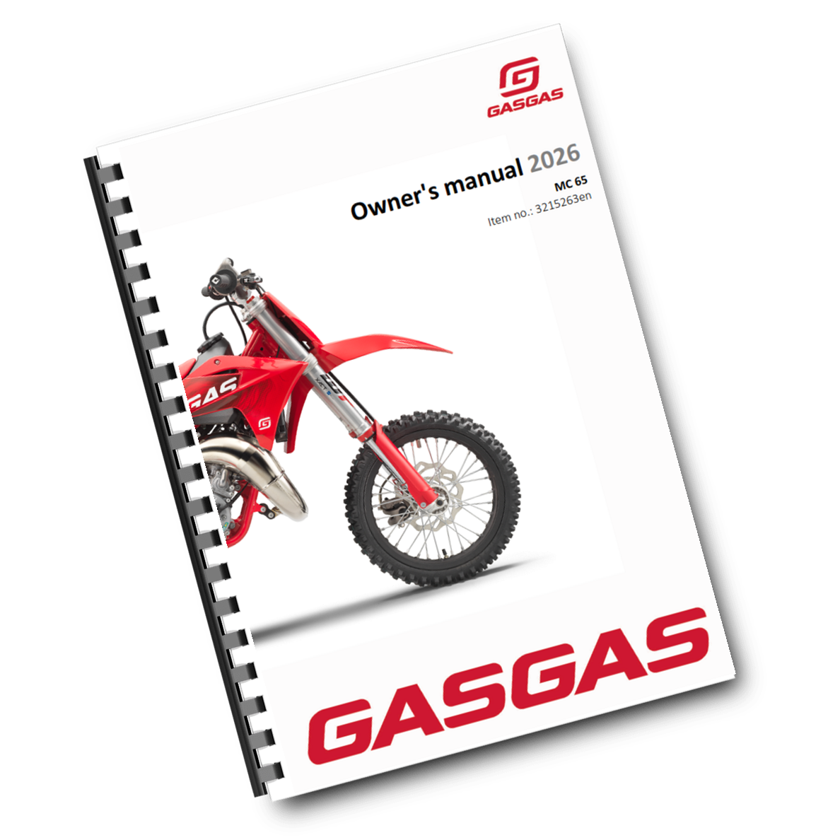 GASGAS 2026 OWNERS MANUAL - MC 65