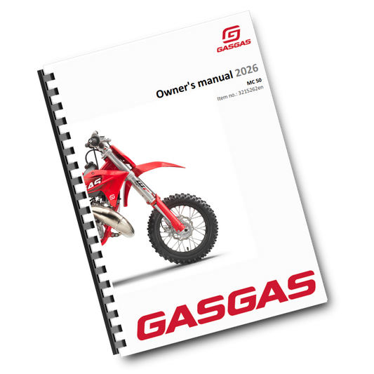 GASGAS 2026 OWNERS MANUAL - MC 50